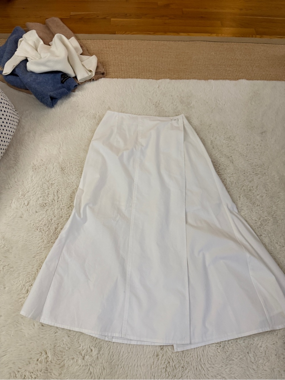 Julia Amory Park Ave Wrap Skirt White